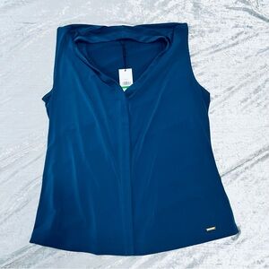 Large Tags On Calvin Klein Sleeveless Blouse